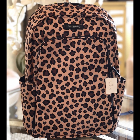 leopard vera bradley backpack